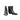 Hollywood Trading Company TEXANO LOW BOOT TEXANO LOW BOOT Black leather Texas boots. Metallic square toe. Braiding on the back. Heel 5 cm. Made in Italy. boots Hollywood Trading Company Hollywood Trading Company