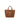 htc los angeles DUSTY LEATHER MOUSTACHE SMALL Shopper bag in Chestnut, featuring a zip closure. Crafted in Italy, with sun and moustache-shaped details, 100% cow leather. Hollywood Trading Company