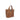 htc los angeles DUSTY LEATHER MOUSTACHE SMALL Shopper bag in Chestnut, featuring a zip closure. Crafted in Italy, with sun and moustache-shaped details, 100% cow leather. Hollywood Trading Company