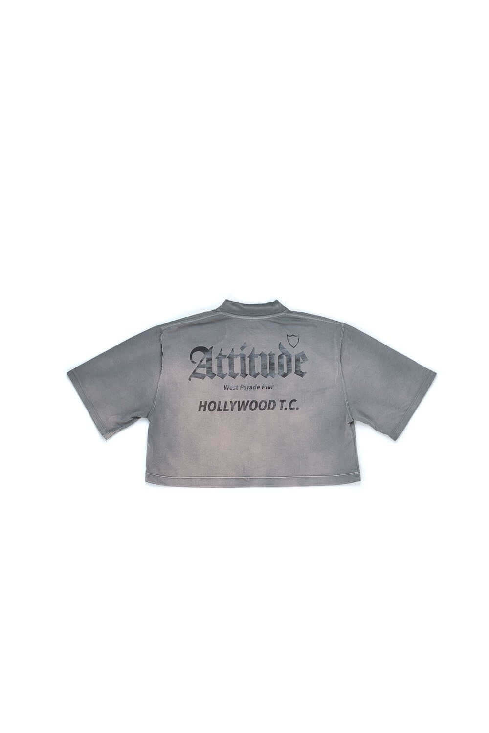 ATTITUDE CROP W. T-SHIRT Crop fit t-shirt with printed mini-shield logo on the front. Composition: 100% Cotton HTC LOS ANGELES
