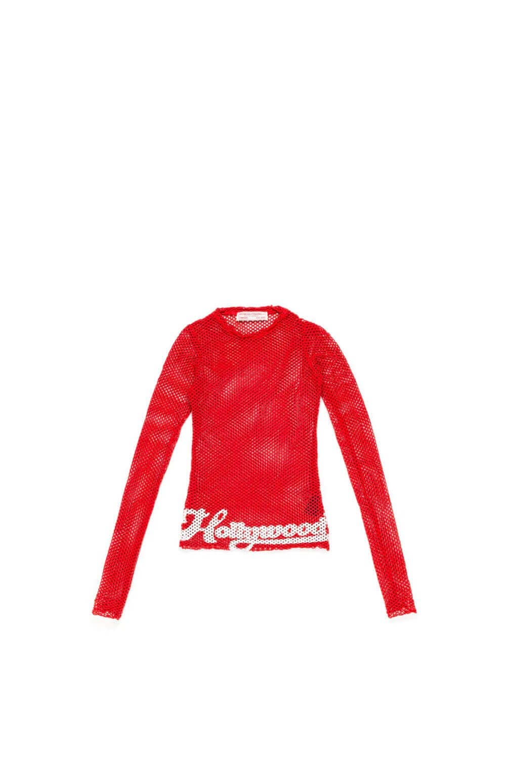 HOLLY MESH - REG Net long sleeve t-shirt. Hollywood print on the front. Composition: 96% Cotton 4% Elastane HTC LOS ANGELES
