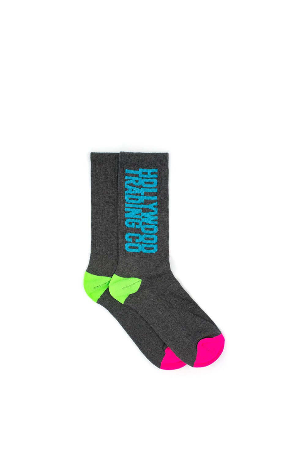 HOLLYWOOD T.C. WOMAN SOCKS Signature woman socks with Hollywood Trading Co script logo. 85% Cotton 10% Polyamide 5% Elastane. Made in Italy HTC LOS ANGELES