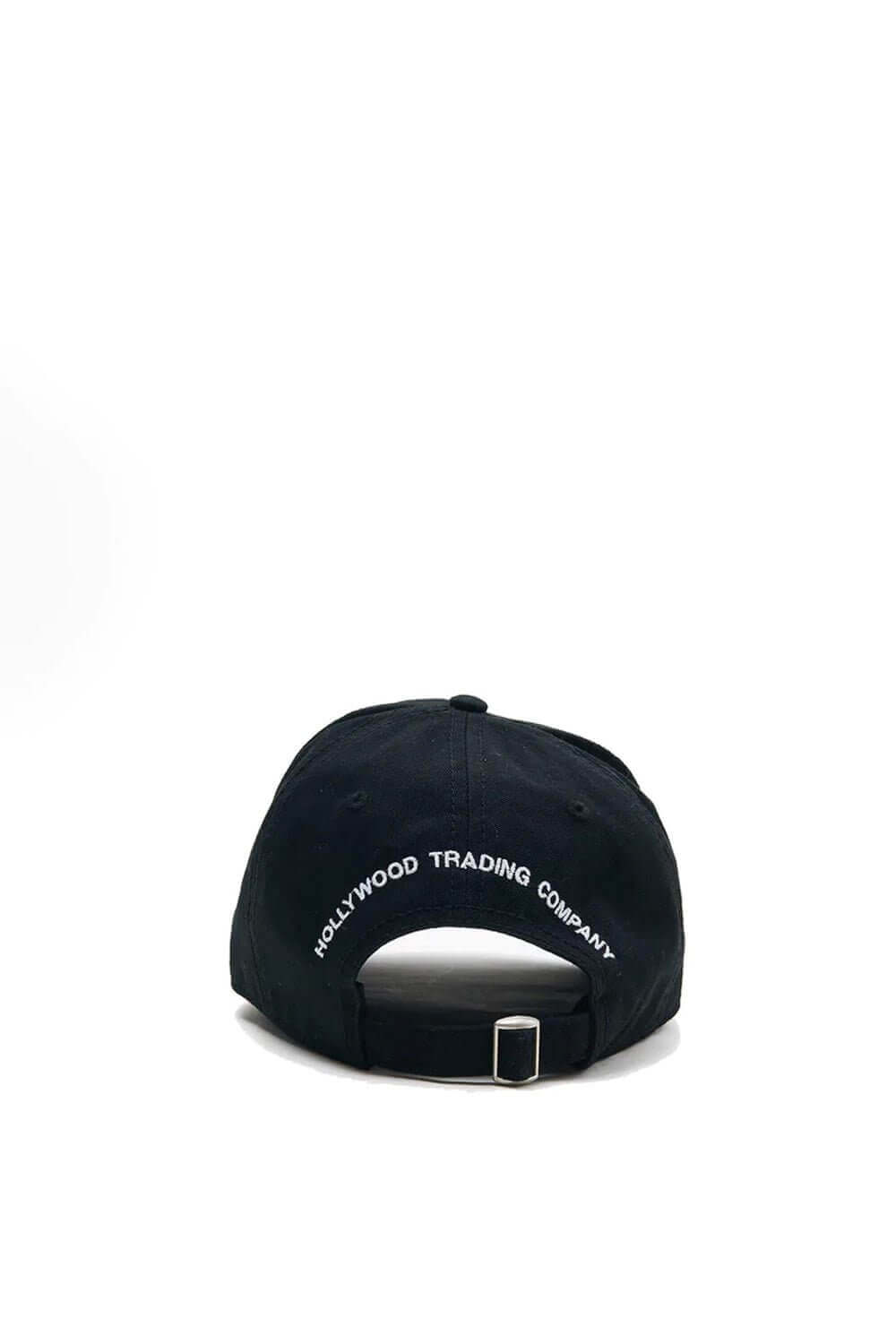 HTC LOGO BASEBALL CAP Black baseball cap with preformed peak, round crown with eyelets, HTC Los Angeles shield logo embroidered on the front, adjustable strap on the back. One size fits all. 100% cotton. HTC LOS ANGELES