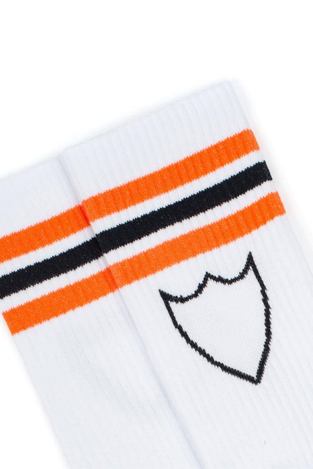 HTC STRIPES WOMAN SOCKS Signature woman socks with HTC shield logo. 85% Cotton 10% Polyamide 5% Elastane. Made in Italy HTC LOS ANGELES