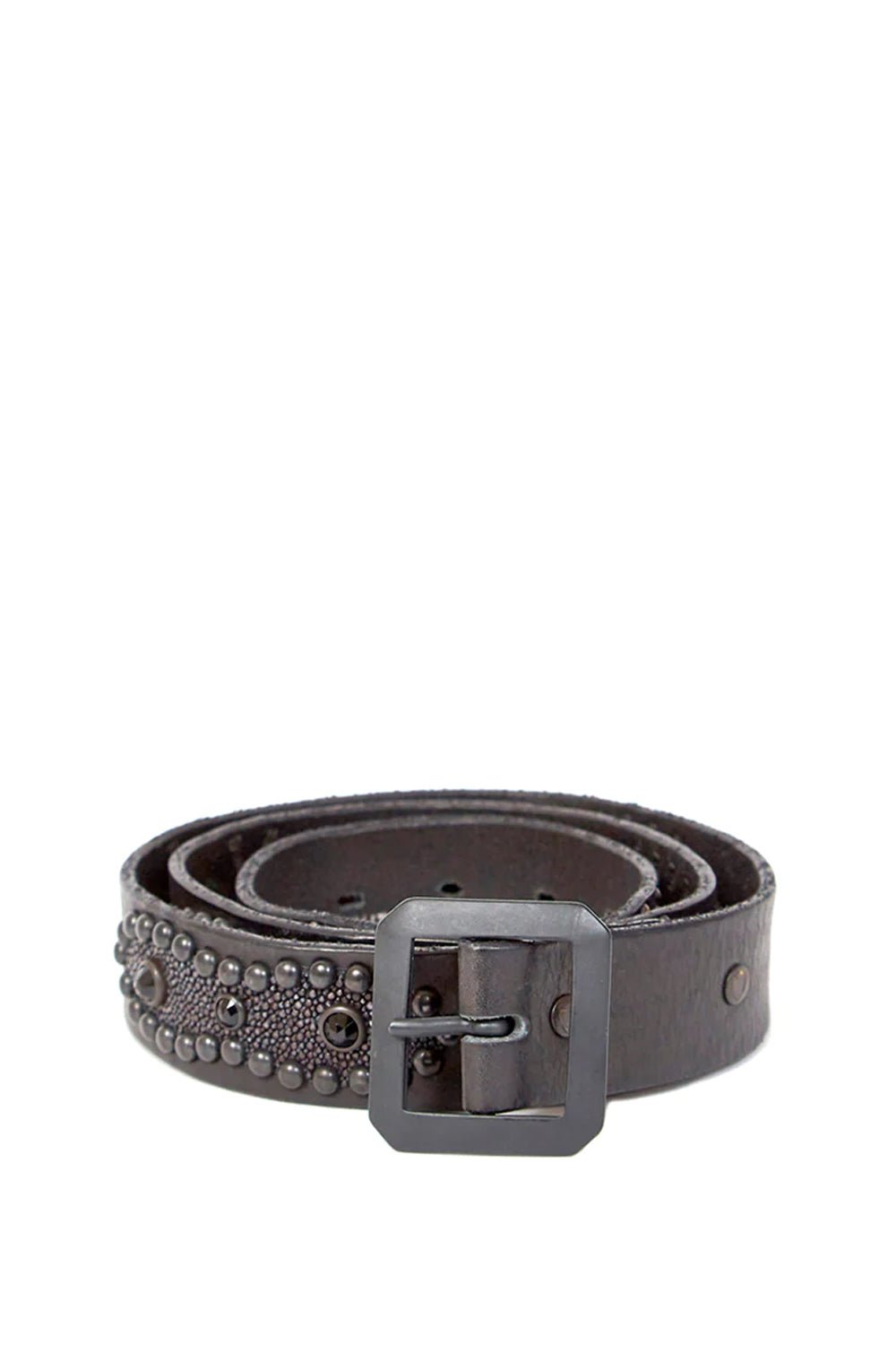 MARLENA SLIM BELT Black leather belt with Metal insert. Squared opaque black buckle. Height: 3,5 cm. Made in Italy. HTC LOS ANGELES