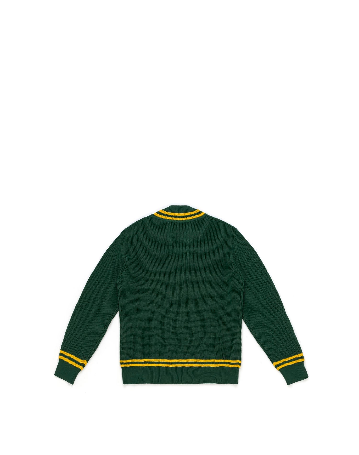 VISITOR Green sweater with front logo patch. Composition: 100% Cotton HTC LOS ANGELES