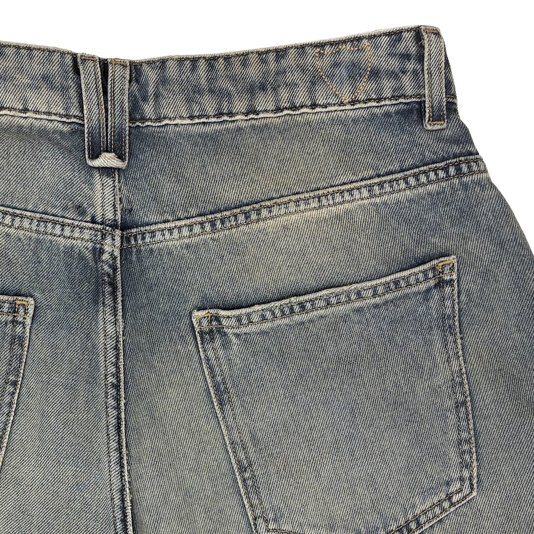 HTC FLOWER DENIM BAGGY MEDIUM BLU-5