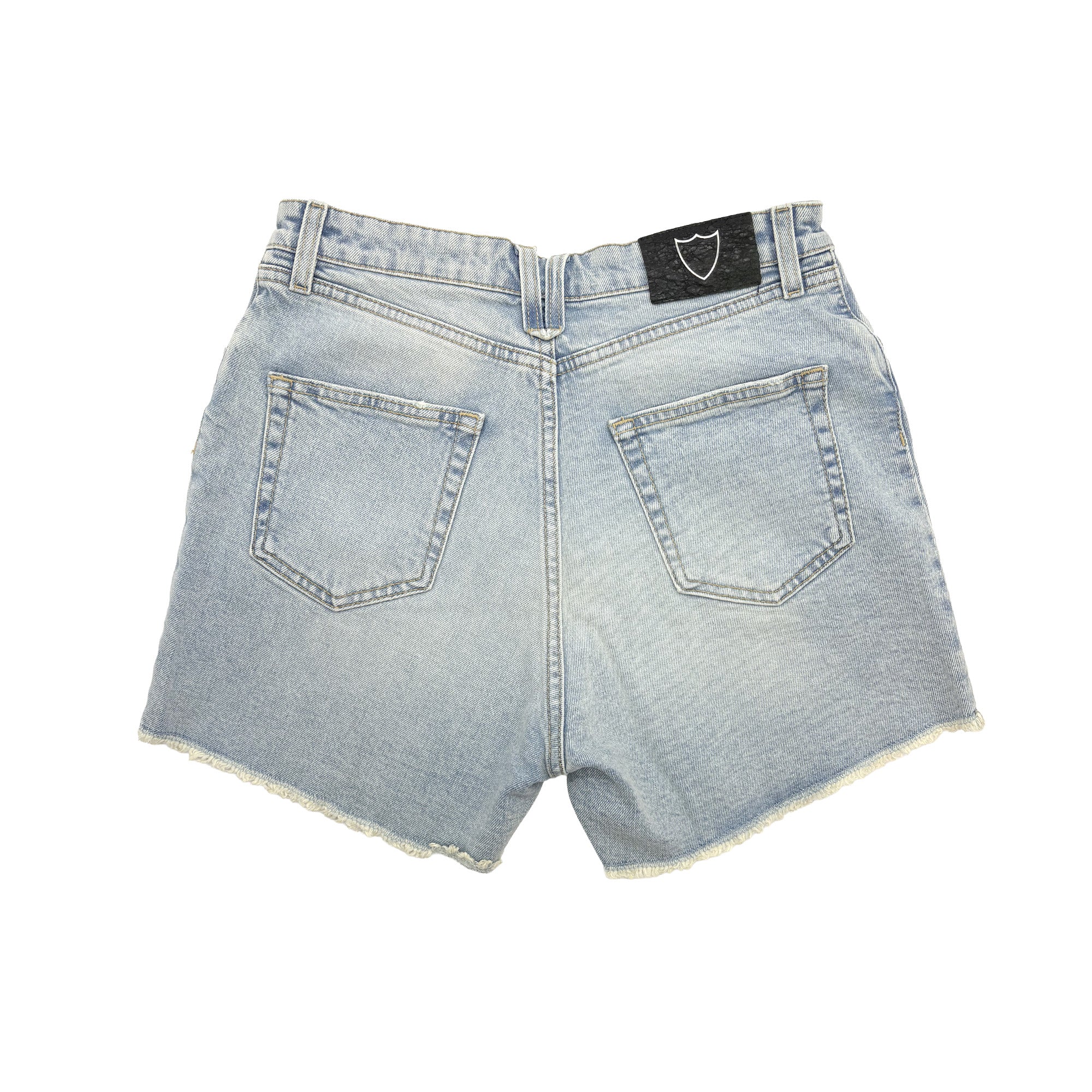 PANTALONCINI A TAGLIO VIVO BLU CHIARO-2