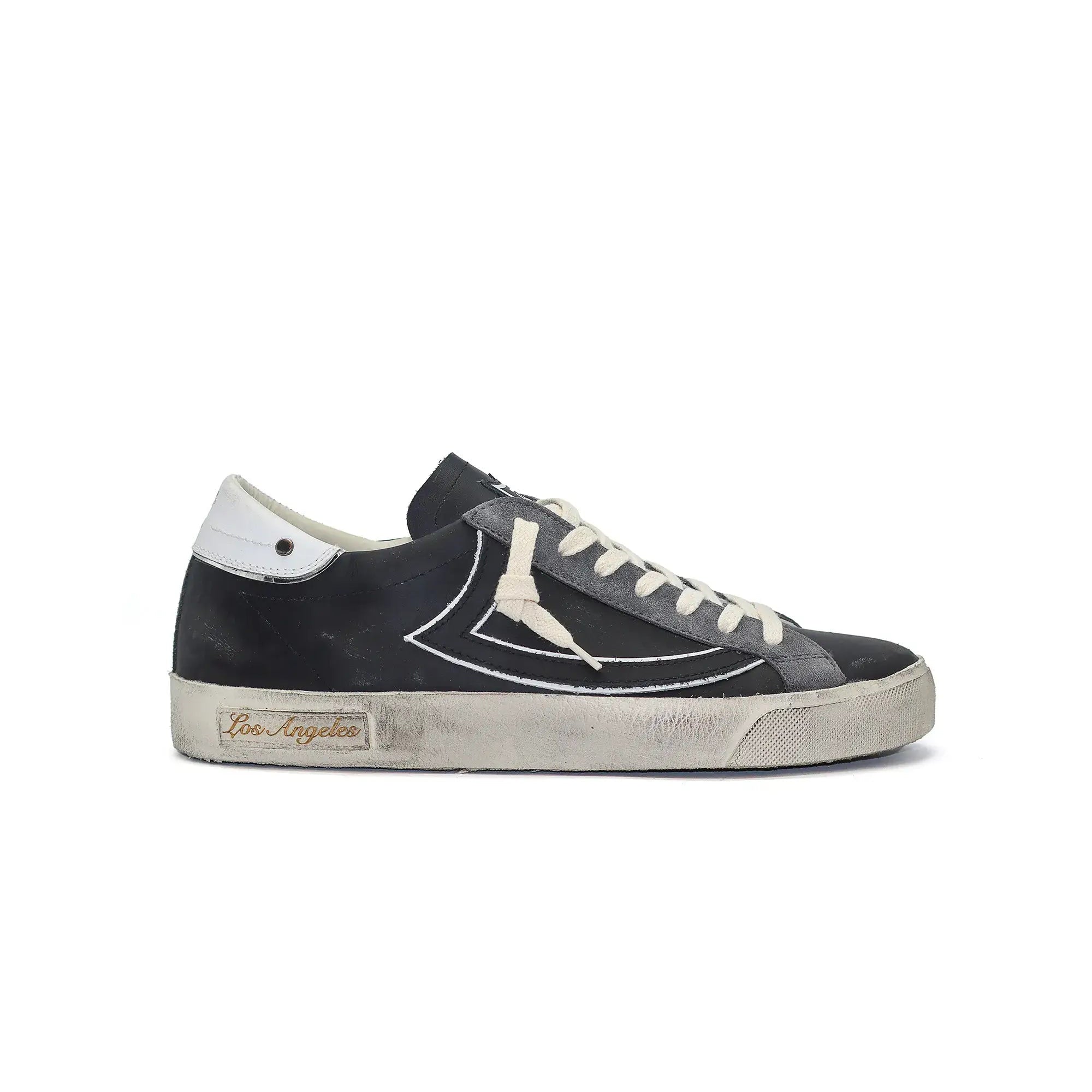 htc los angeles HTC VIPERS LOW MAN BLACK HTC VIPERS LOW MAN BLK HTC VIPERS low-top sneakers in black with a distressed finish. Standard fit, providing a comfortable and flexible wrap. Front lace-up closure for a secure fit. Small logo on the tongue and la