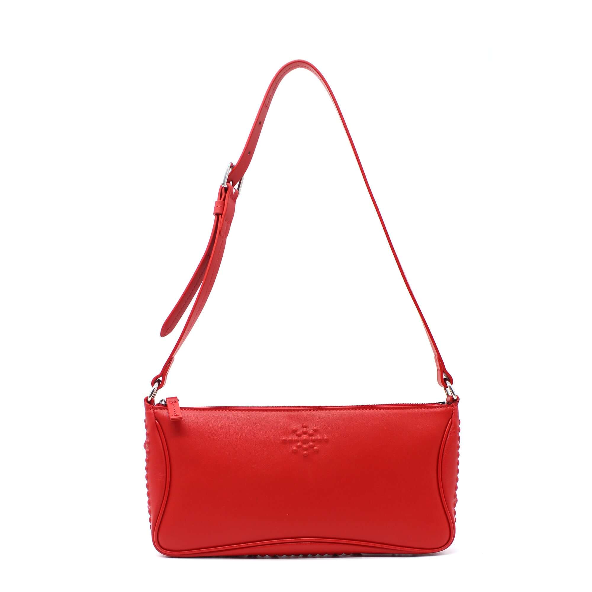 Hollywood Trading Company MIRAGE BAGUETTE RED MIRAGE BAGUETTE RED HTC Los Angeles Baguette bag. 100% Leather. Made In Italy. BAGS Hollywood Trading Company Hollywood Trading Company