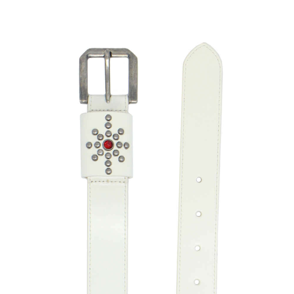 Hollywood Trading Company BASIC WOMAN BELT BASIC WOMAN BELT Butter Leather belt. studded belt loop with. Height: 3 cm. Made in Italy. BELTS Hollywood Trading Company Hollywood Trading Company