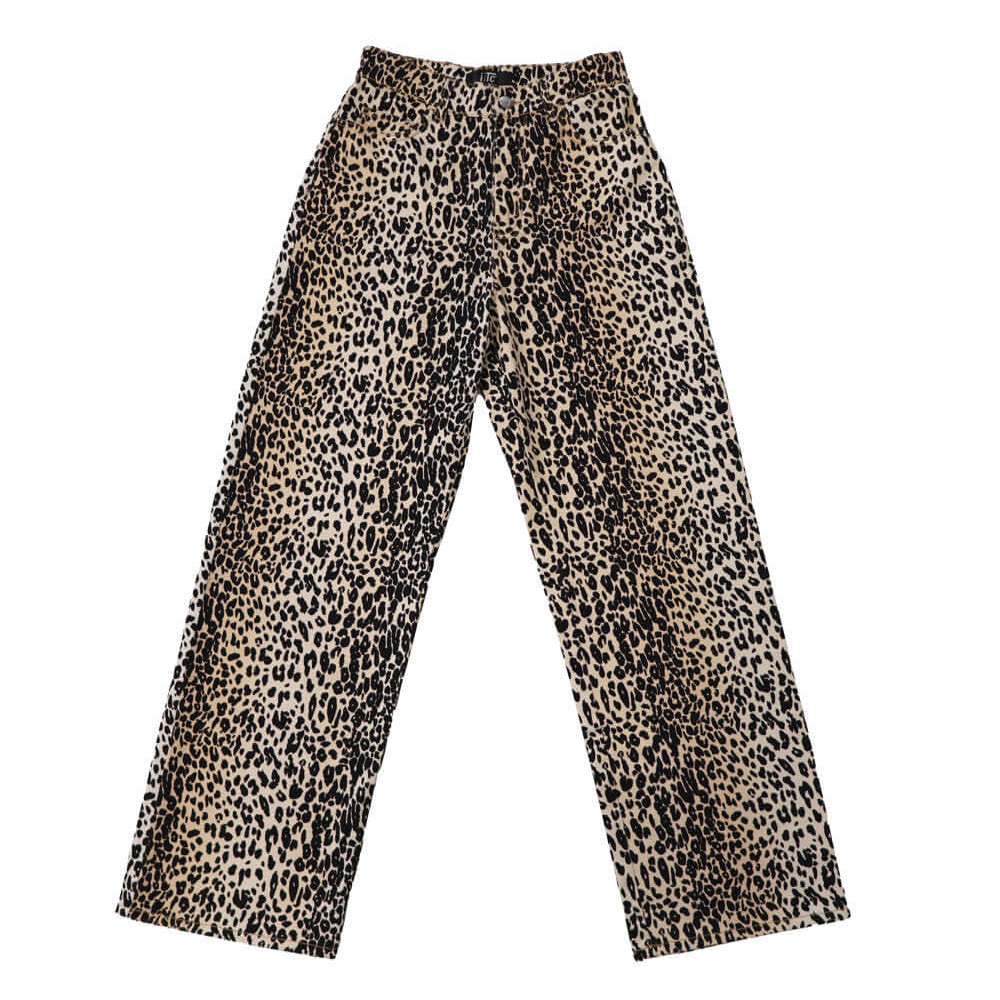 Hollywood Trading Company DENIM ANIMALIER DENIM ANIMALIER HTC LEOPARD PRINT DENIM JEANS. COMPOSITION: 99% COTTON 1% ELASTANE. PANTS Hollywood Trading Company Hollywood Trading Company