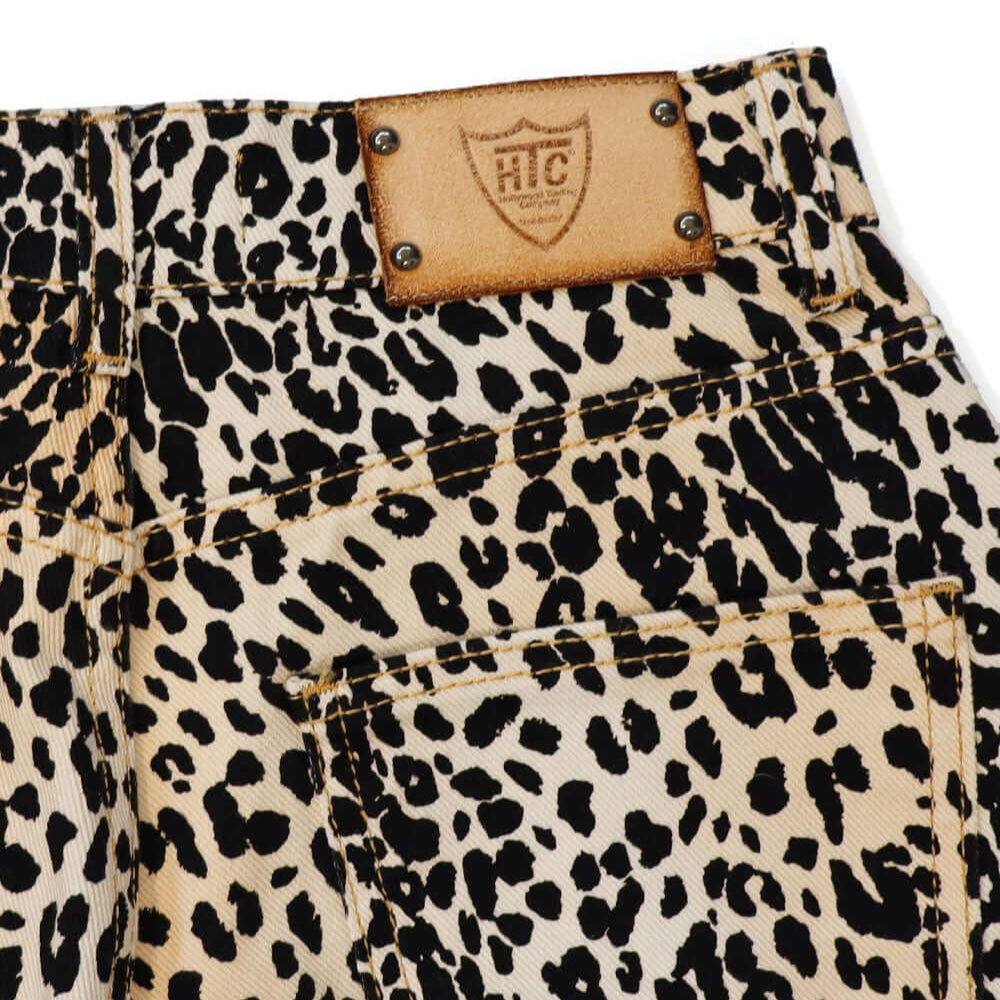 Hollywood Trading Company DENIM ANIMALIER DENIM ANIMALIER HTC LEOPARD PRINT DENIM JEANS. COMPOSITION: 99% COTTON 1% ELASTANE. PANTS Hollywood Trading Company Hollywood Trading Company