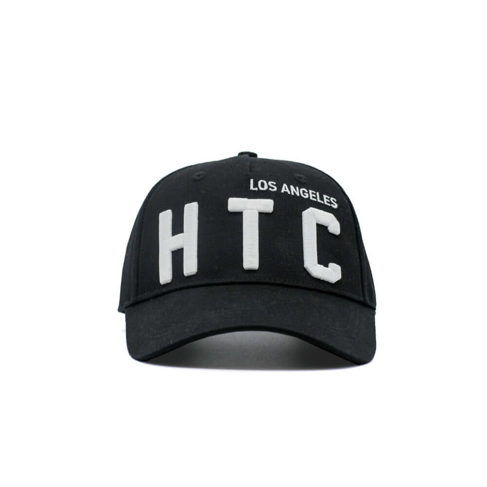 Hollywood Trading Company HTC LOS ANGELES BASEBALL CAP HTC LOS ANGELES BASEBALL CAP Baseball cap with preformed peak, round crown with eyelets, adjustable strap on the back. One size fits all. 100% cotton. cap Hollywood Trading Company Hollywood Trading C