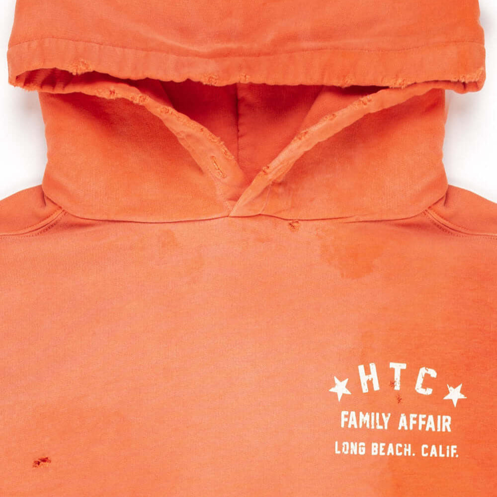 Hollywood Trading Company HTC FAMILY AFFAIR HOODIE HTC FAMILY AFFAIR HOODIE Man's Hoodie 100% COTTON GARMENT DYE SWEATER WITH CORROSION SUN FADE + STONE WASH hoodie Hollywood Trading Company Hollywood Trading Company