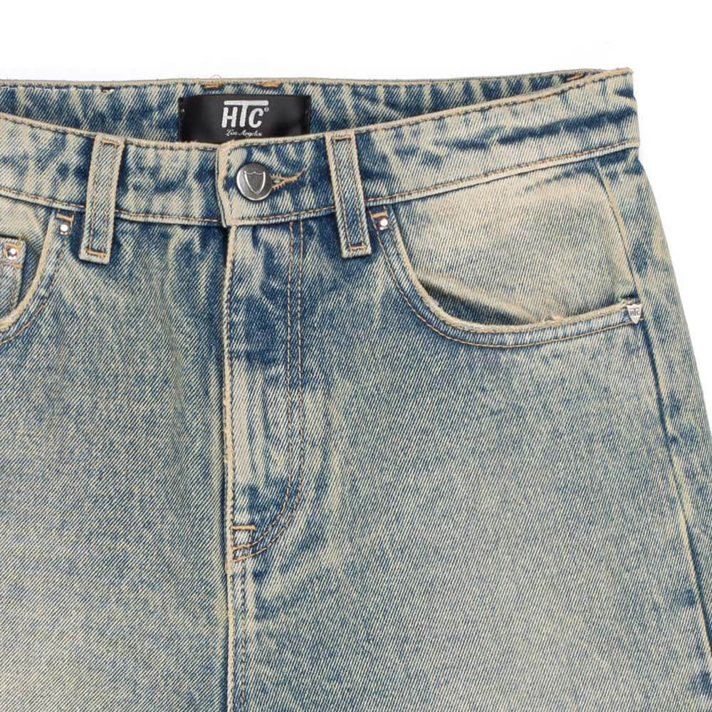 Hollywood Trading Company FLARE PANTS FLARE PANTS Flare fit jeans with front button and zip closure. Stonewashed coloring may vary. Five pockets. Composition: 100% Cotton PANTS Hollywood Trading Company Hollywood Trading Company