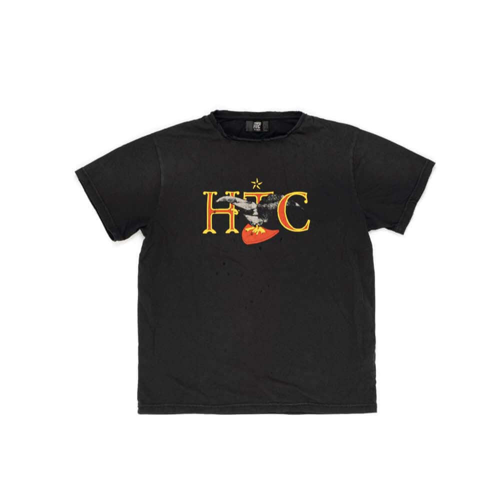 Hollywood Trading Company HTC EAGLE T-SHIRT ANTRAX HTC EAGLE T-SHIRT ANTRAX Regular fit t-shirt with printed. Composition: 100% CottonGARMENT DYE T-SHIRT WITH CORROSION/SPRAY TREATMENT + STONE WASH (CRACKED PRINT) t-shirt Hollywood Trading Company Hollywo