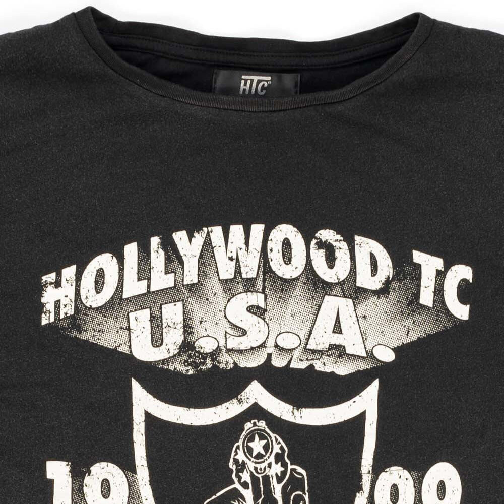htc los angeles CITY OF ANGELS T-SHIRT ANTRAX CITY OF ANGELS T-SHIRT ANTRAX Regular fit t-shirt with printed. 100% COTTON GARMENT DYE T-SHIRT WITH CORROSION TREATMENT (CRACKED PRINT) T-SHIRTS Hollywood Trading Company Hollywood Trading Company