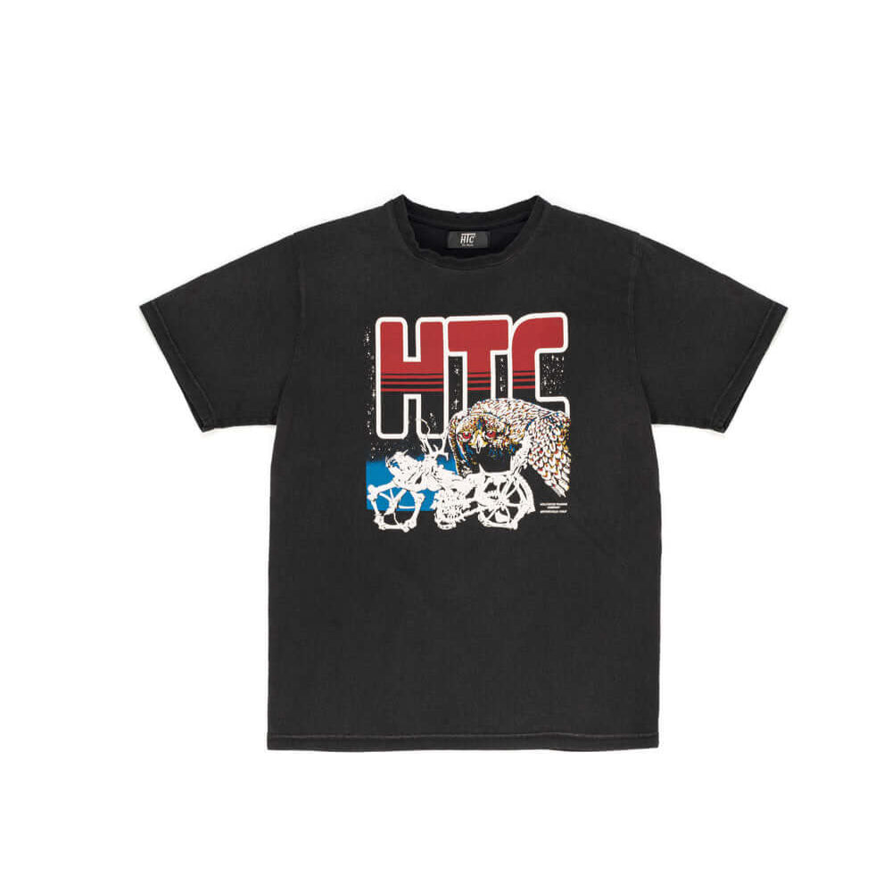 htclosangeles HTC OWL T-SHIRT BLACK HTC OWL T-SHIRT BLACK Slim fit t-shirt with printed. 100% COTTON GARMENT DYE T-SHIRT WITH CORROSION TREATMENT t-shirt Hollywood Trading Company Hollywood Trading Company