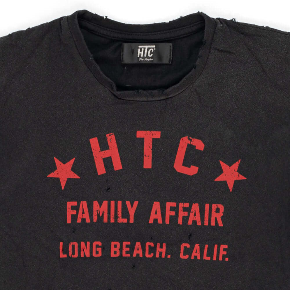 Hollywood Trading Company HTC FAMILY AFFAIR W. T-SHIRT HTC FAMILY AFFAIR W. T-SHIRT Slim fit t-shirt with printed. 100% COTTON GARMENT DYE T-SHIRT WITH CORROSION/SPRAY TREATMENT + STONE WASH t-shirt Hollywood Trading Company Hollywood Trading Company
