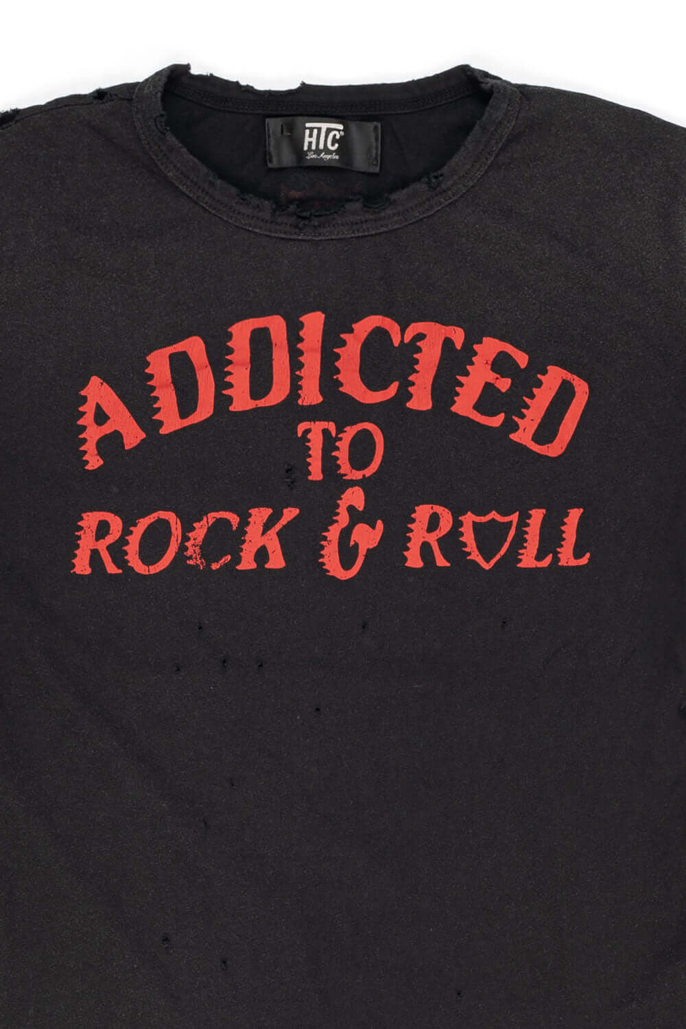 HTC LOS ANGELES ADDICTED W. T-SHIRT ADDICTED W. T-SHIRT Boxy fit t-shirt with printed. 100% COTTON GARMENT DYE T-SHIRT WITH CORROSION/SPRAY TREATMENT + STONE WASH t-shirt Hollywood Trading Company Hollywood Trading Company
