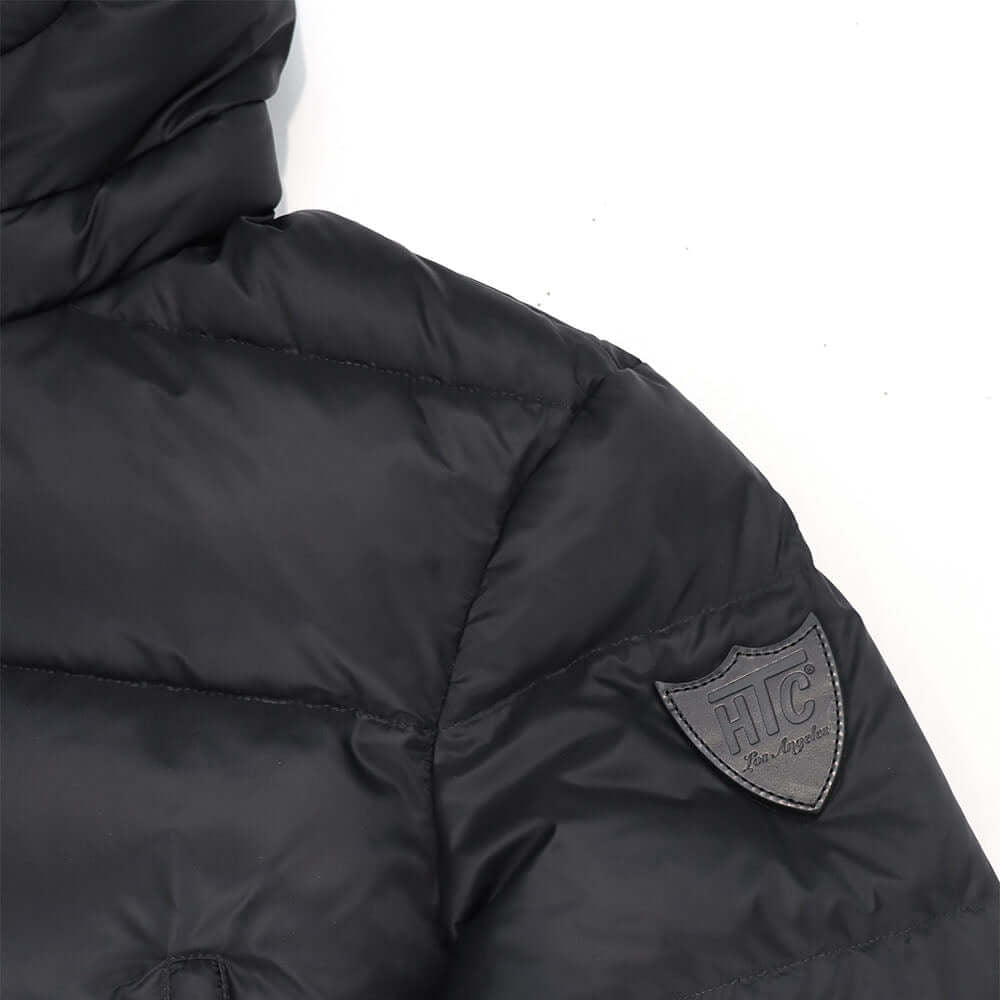 Hollywood Trading Company CHRIS REAL DOWN ROCK JACKET CHRIS REAL DOWN ROCK JACKET DUCK DOWN FILLING. MADE IN ITALY COLOR: BLACK jacket Hollywood Trading Company Hollywood Trading Company