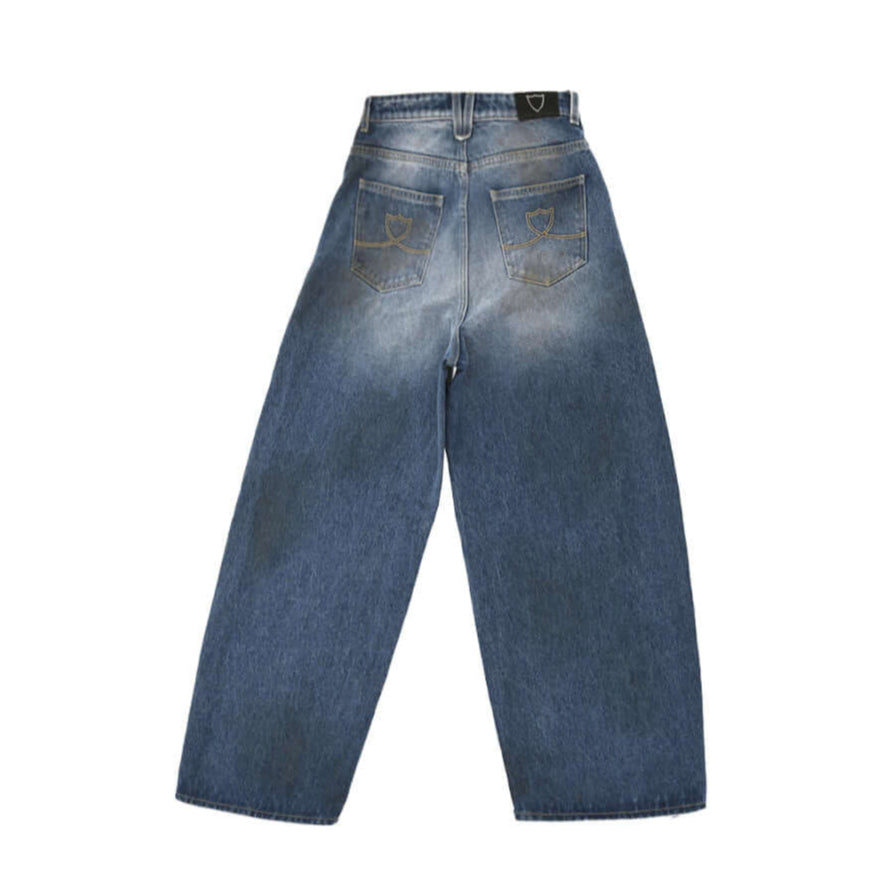 Hollywood Trading Company BAGGY PANTS BAGGY PANTS BAGGY FIT. 100% COTTON. MADE IN ITALY. COLOR: BLUE pants Hollywood Trading Company Hollywood Trading Company