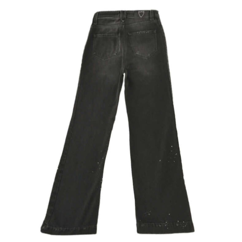 Hollywood Trading Company FLARE PANTS FLARE PANTS WIDE LEG FIT. 100% COTTON. MADE IN ITALY COLOR: BLACK DELAVE pants Hollywood Trading Company Hollywood Trading Company