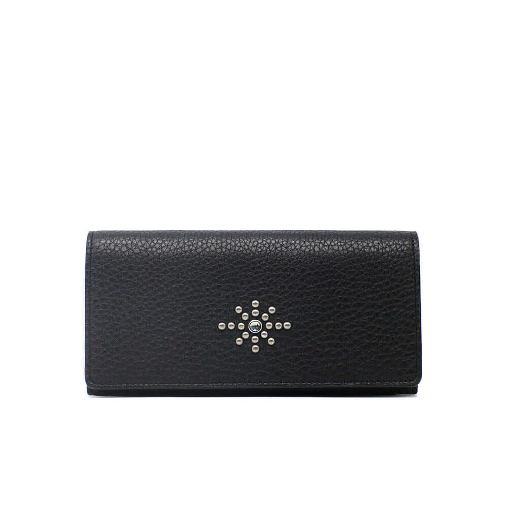 Hollywood Trading Company HTC STUDDED LONG WALLET HTC STUDDED LONG WALLET 100% COW LEATHER. MADE IN ITALY COLOR: BLACK Hollywood Trading Company Hollywood Trading Company