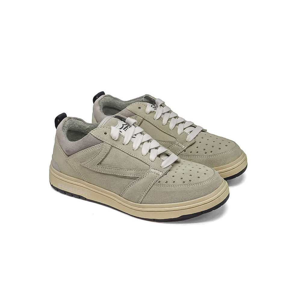 htc los angeles STARLIGHT SUEDE LOW WOMAN BEIGE STARLIGHT SUEDE LOW WOMAN BEIGE HTC Starlight Suede Low Woman sneakers, back pull loop with metal logo detail, front lace-up closure SHOES Hollywood Trading Company Hollywood Trading Company
