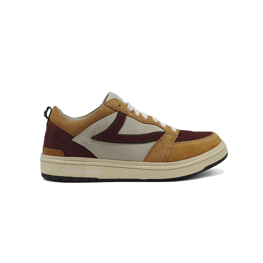 Hollywood Trading Company STARLIGHT SUEDE LOW MAN BROWN STARLIGHT SUEDE LOW MAN BROWN HTC Starlight Suede Low Man sneakers, back pull loop with metal logo detail, front lace-up closure SHOES Hollywood Trading Company Hollywood Trading Company