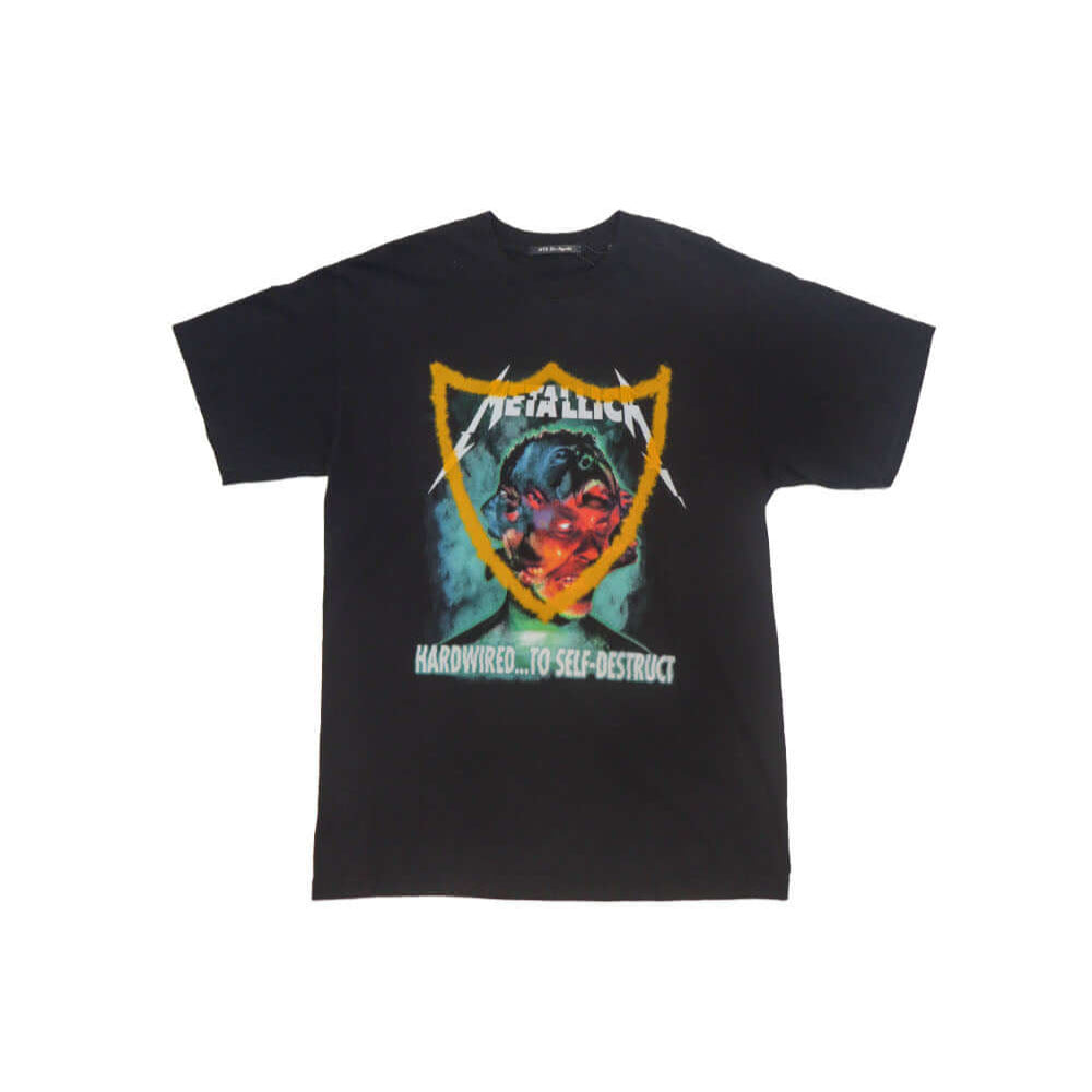 Hollywood Trading Company HTC VINTAGE METALLICA T-SHIRT HTC VINTAGE METALLICA T-SHIRT ONE OF A KIND VINTAGE T-SHIRT WITH ORIGINAL METALLICA PRINT, REWORKED WITH YELLOW HTC LOGO ON THE FRONT. REGULAR FIT. t-shirt Hollywood Trading Company Hollywood Trading