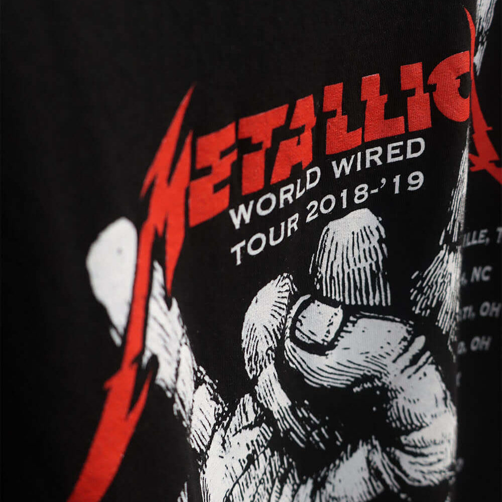 Hollywood Trading Company HTC VINTAGE METALLICA T-SHIRT HTC VINTAGE METALLICA T-SHIRT ONE OF A KIND VINTAGE T-SHIRT WITH ORIGINAL METALLICA PRINT, REWORKED WITH YELLOW HTC LOGO ON THE FRONT. REGULAR FIT. t-shirt Hollywood Trading Company Hollywood Trading