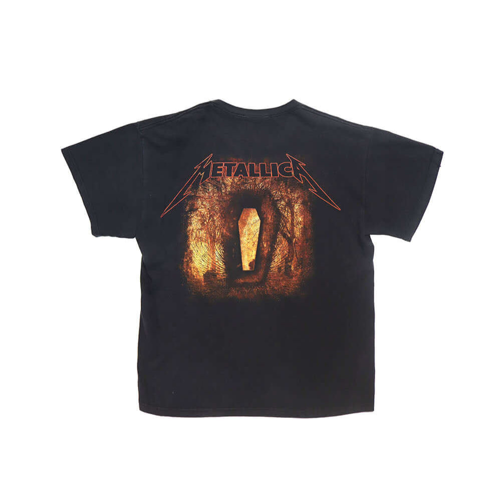Hollywood Trading Company HTC VINTAGE METALLICA LUX T-SHIRT HTC VINTAGE METALLICA LUX T-SHIRT ONE OF A KIND VINTAGE T-SHIRT WITH ORIGINAL METALLICA PRINT, REWORKED WITH SILVER STUDDED HTC LOGO ON THE FRONT. BOXY FIT. t-shirt Hollywood Trading Company Holl