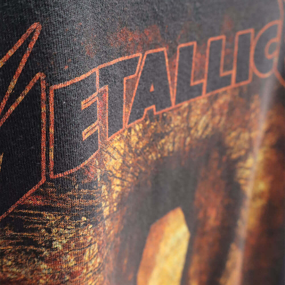 Hollywood Trading Company HTC VINTAGE METALLICA LUX T-SHIRT HTC VINTAGE METALLICA LUX T-SHIRT ONE OF A KIND VINTAGE T-SHIRT WITH ORIGINAL METALLICA PRINT, REWORKED WITH SILVER STUDDED HTC LOGO ON THE FRONT. BOXY FIT. t-shirt Hollywood Trading Company Holl