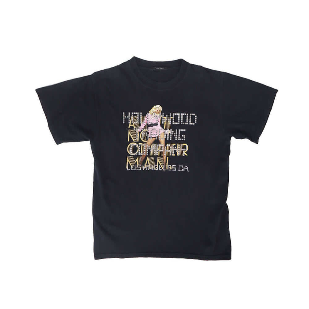 Hollywood Trading Company HTC VINTAGE CHRISTINA STUDDED T-SHIRT HTC VINTAGE CHRISTINA STUDDED T-SHIRT ONE OF A KIND VINTAGE T-SHIRT WITH ORIGINAL CHRISTINA AGUILERA PRINT, REWORKED WITH SILVER STUDDED HTC LOGO ON THE FRONT. REGULAR FIT. t-shirt Hollywood