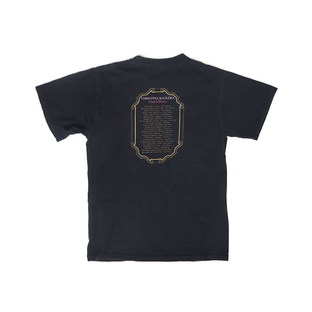 Hollywood Trading Company HTC VINTAGE CHRISTINA STUDDED T-SHIRT HTC VINTAGE CHRISTINA STUDDED T-SHIRT ONE OF A KIND VINTAGE T-SHIRT WITH ORIGINAL CHRISTINA AGUILERA PRINT, REWORKED WITH SILVER STUDDED HTC LOGO ON THE FRONT. REGULAR FIT. t-shirt Hollywood