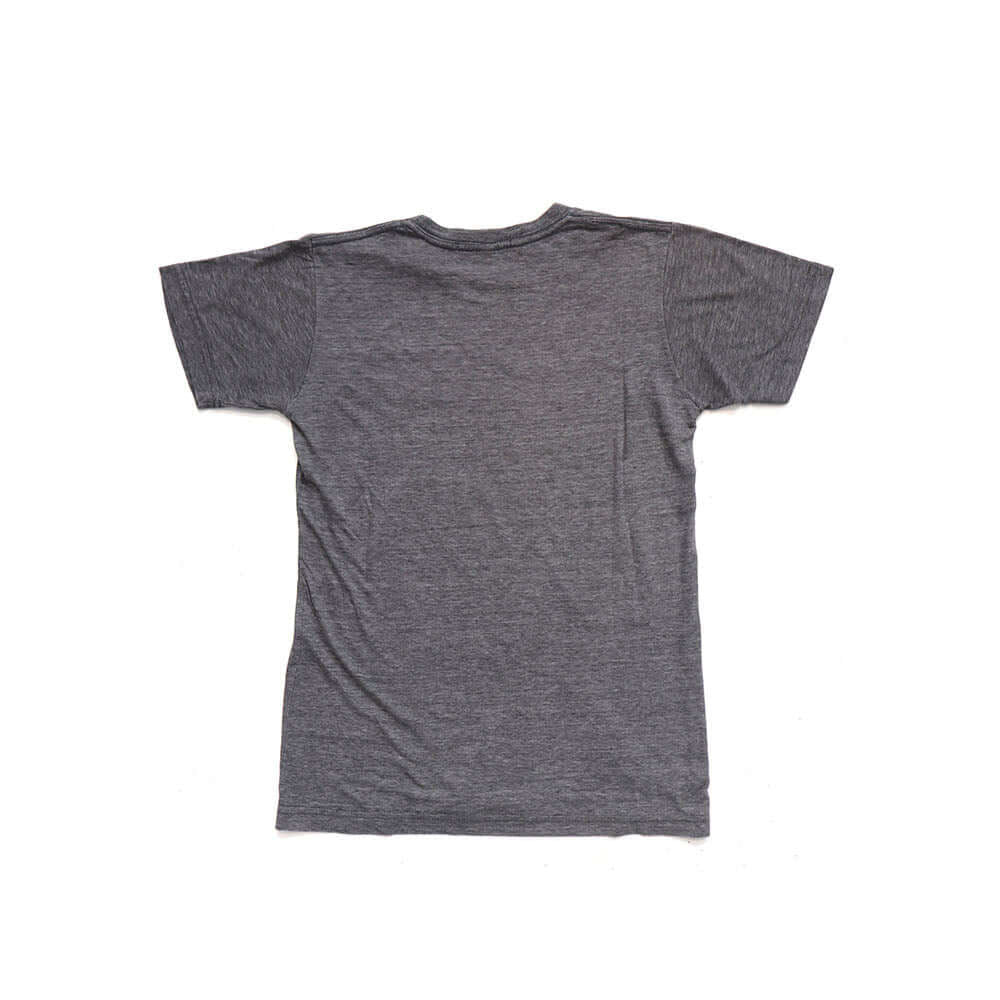Hollywood Trading Company HTC VINTAGE NEVER SHOUT NEVER LUX T-SHIRT GREY/WHITE HTC VINTAGE NEVER SHOUT NEVER LUX T-SHIRT GREY/WHITE ONE OF A KIND VINTAGE T-SHIRT WITH ORIGINAL NEVER SHOUT NEVER PRINT, REWORKED WITH BLUE STUDDED HTC LOGO ON THE FRONT. REGU