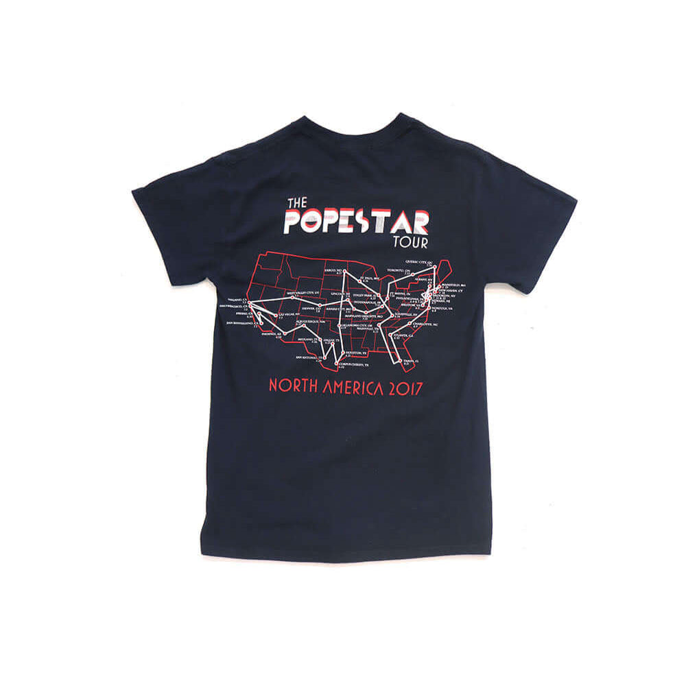 Hollywood Trading Company HTC VINTAGE GHOST LUX T-SHIRT BLACK/RED HTC VINTAGE GHOST LUX T-SHIRT BLACK/RED ONE OF A KIND VINTAGE T-SHIRT WITH ORIGINAL GHOST PRINT, REWORKED WITH BLUE STUDDED HTC LOGO ON THE FRONT. REGULAR FIT. T-SHIRTS Hollywood Trading Co