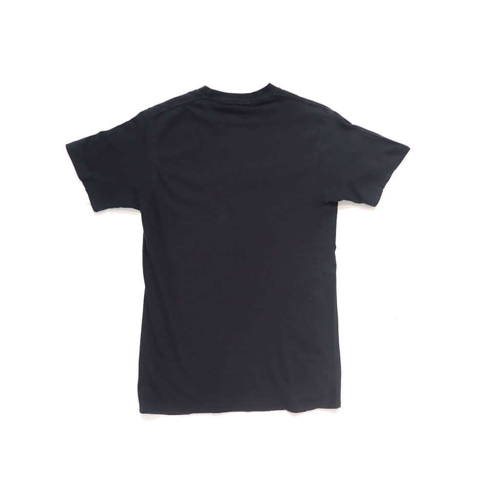Hollywood Trading Company HTC VINTAGE RED HOT CHILI PEPPERS LUX T-SHIRT MIX BLACK HTC VINTAGE RED HOT CHILI PEPPERS LUX T-SHIRT MIX BLACK ONE OF A KIND VINTAGE T-SHIRT WITH ORIGINAL RED HOT CHILI PEPPERS PRINT, REWORKED WITH SILVER STUDDED HTC LOGO ON THE