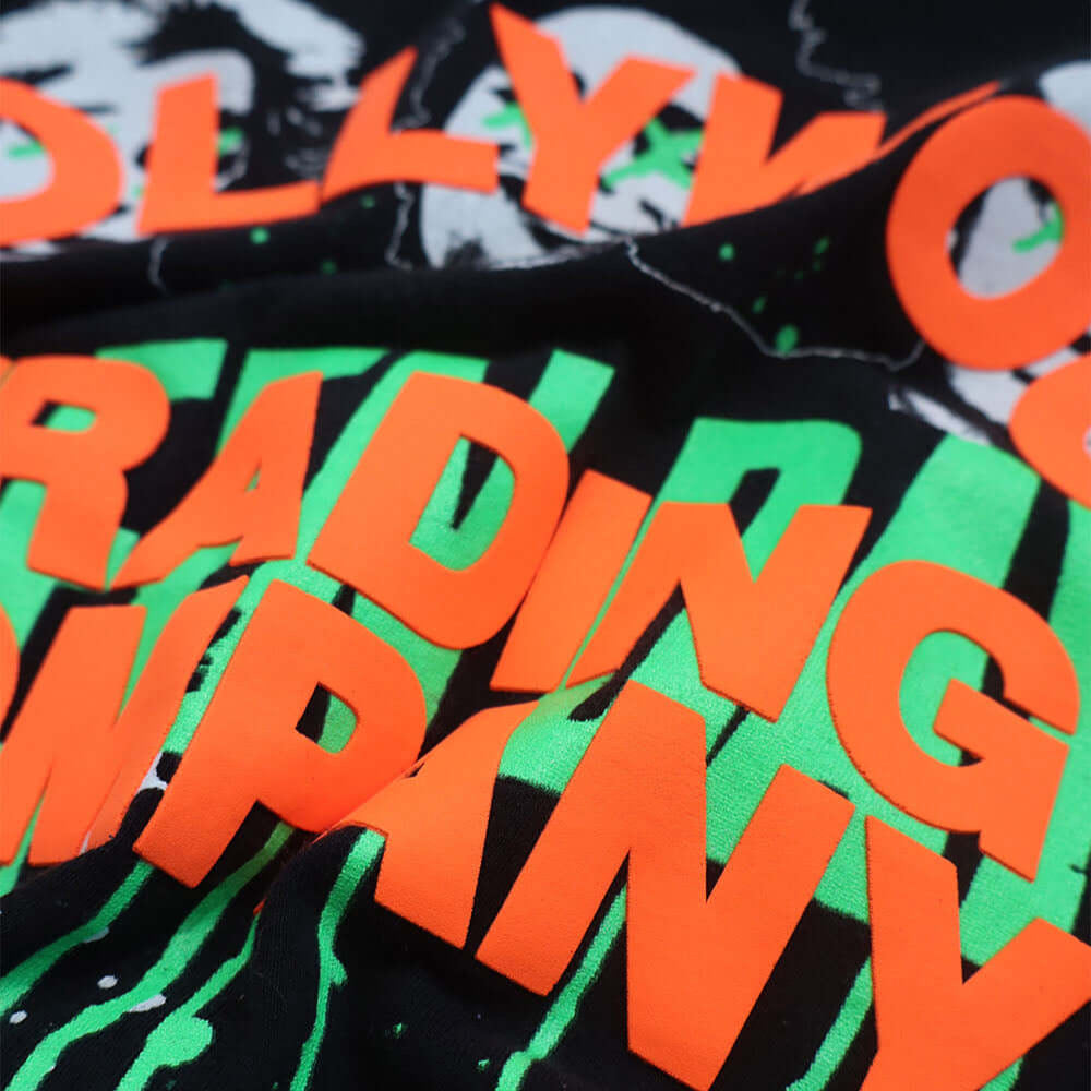 htc los angeles HTC VINTAGE GREEN DAY T-SHIRT MIX BLACK HTC VINTAGE GREEN DAY T-SHIRT MIX BLACK ONE OF A KIND VINTAGE T-SHIRT WITH ORIGINAL GREEN DAY PRINT, REWORKED WITH ORANGE HTC LOGO ON THE FRONT. REGULAR FIT. T-SHIRTS Hollywood Trading Company Hollyw