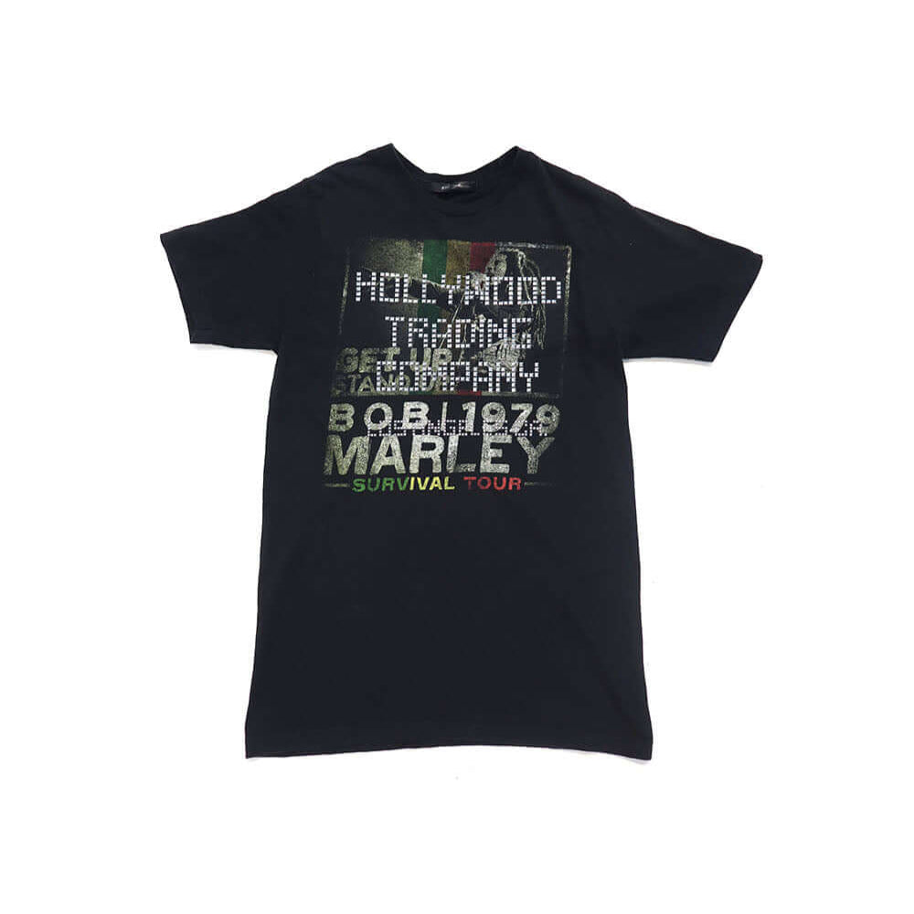 htc los angeles HTC VINTAGE BOB MARLEY STUDDED T-SHIRT MIX BLACK HTC VINTAGE BOB MARLEY STUDDED T-SHIRT MIX BLACK ONE OF A KIND VINTAGE T-SHIRT WITH ORIGINAL BOB MARLEY PRINT, REWORKED WITH SILVER STUDDED HTC LOGO ON THE FRONT. REGULAR FIT. T-SHIRTS Holly