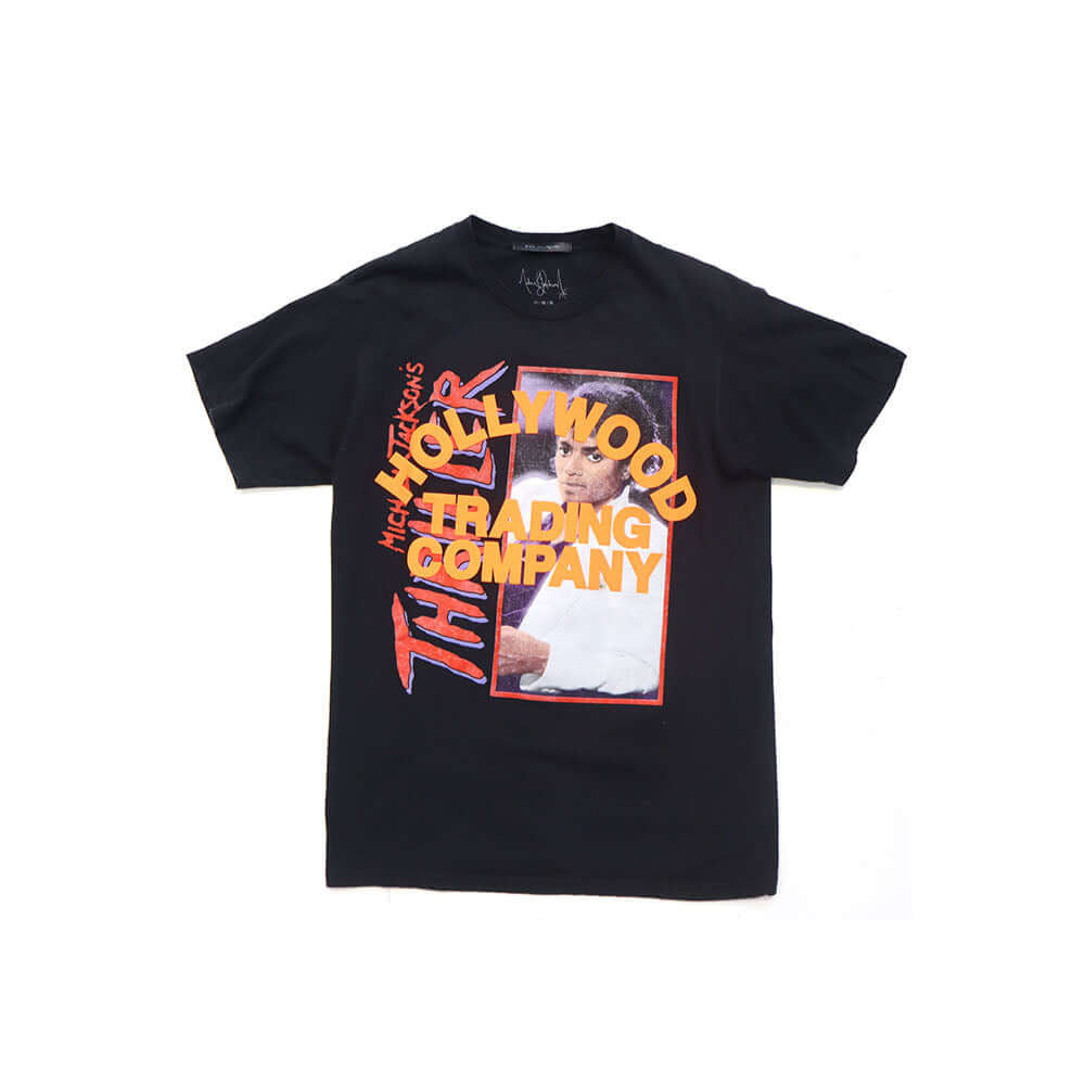 htc los angeles HTC VINTAGE T-SHIRT MICHAEL JACKSON THRILLER MIX BLACK HTC VINTAGE T-SHIRT MICHAEL JACKSON THRILLER MIX BLACK ONE OF A KIND VINTAGE T-SHIRT WITH ORIGINAL MICHAEL JACKSON PRINT, REWORKED WITH ORANGE HTC LOGO ON THE FRONT. REGULAR FIT. T-SHI