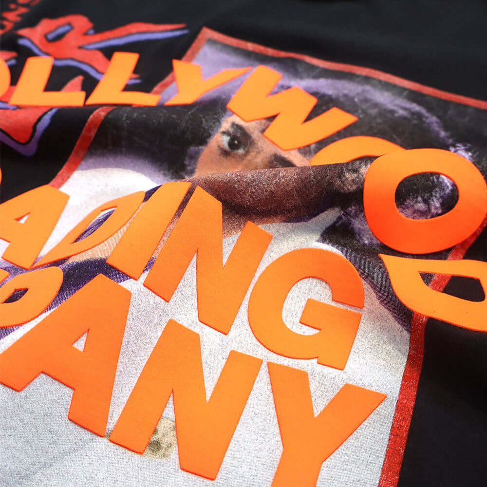 htc los angeles HTC VINTAGE T-SHIRT MICHAEL JACKSON THRILLER MIX BLACK HTC VINTAGE T-SHIRT MICHAEL JACKSON THRILLER MIX BLACK ONE OF A KIND VINTAGE T-SHIRT WITH ORIGINAL MICHAEL JACKSON PRINT, REWORKED WITH ORANGE HTC LOGO ON THE FRONT. REGULAR FIT. T-SHI
