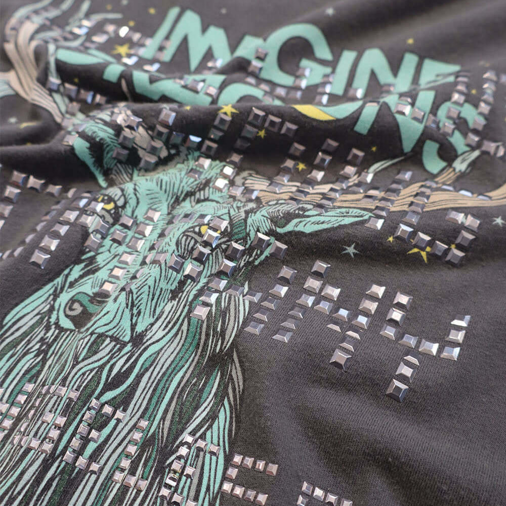 htc los angeles HTC VINTAGE IMAGINE DRAGONS STUDDED T-SHIRT GREY HTC VINTAGE IMAGINE DRAGONS STUDDED T-SHIRT GREY ONE OF A KIND VINTAGE T-SHIRT WITH ORIGINAL IMAGINE DRAGONS PRINT, REWORKED WITH SILVER STUDDED HTC LOGO ON THE FRONT. REGULAR FIT. T-SHIRTS