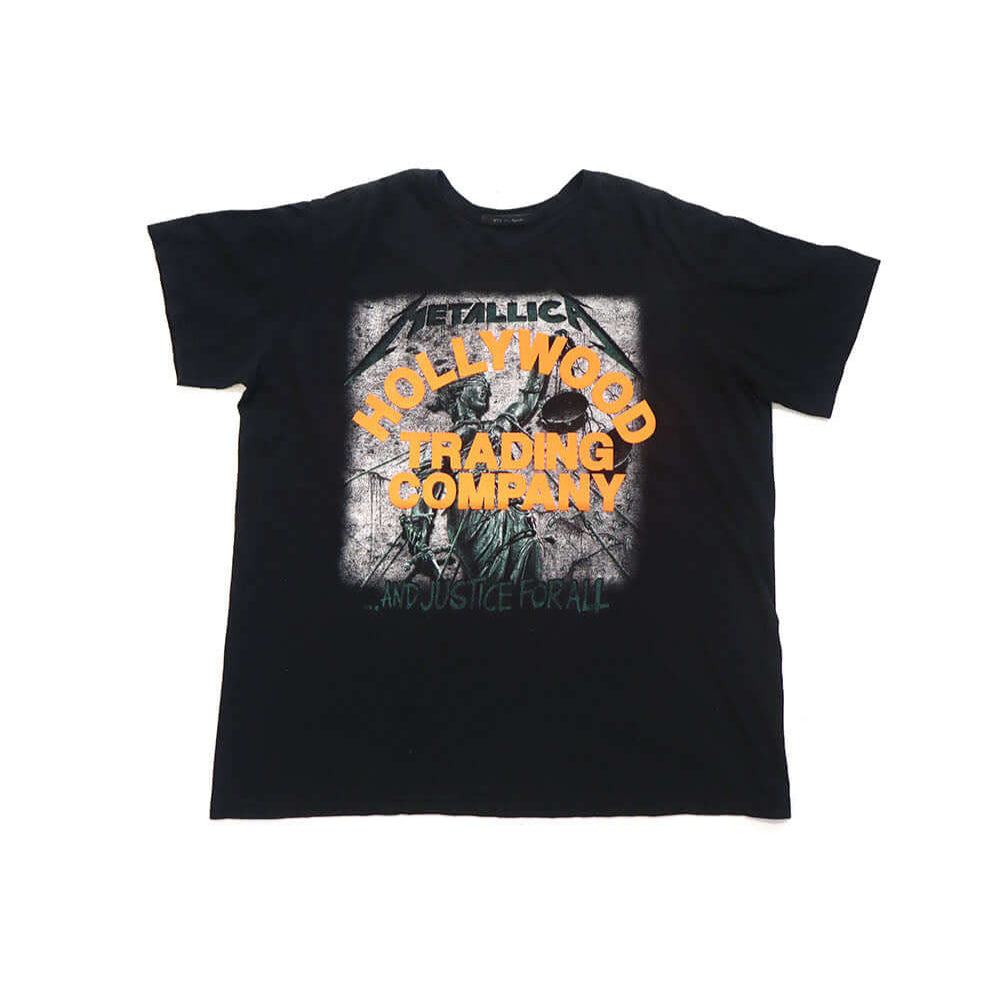 htc los angeles HTC VINTAGE METALLICA JUSTICE T-SHIRT MIX BLACK HTC VINTAGE METALLICA JUSTICE T-SHIRT MIX BLACK ONE OF A KIND VINTAGE T-SHIRT WITH ORIGINAL METALLICA PRINT, REWORKED WITH ORANGE HTC LOGO ON THE FRONT. BOXY FIT. T-SHIRTS Hollywood Trading C
