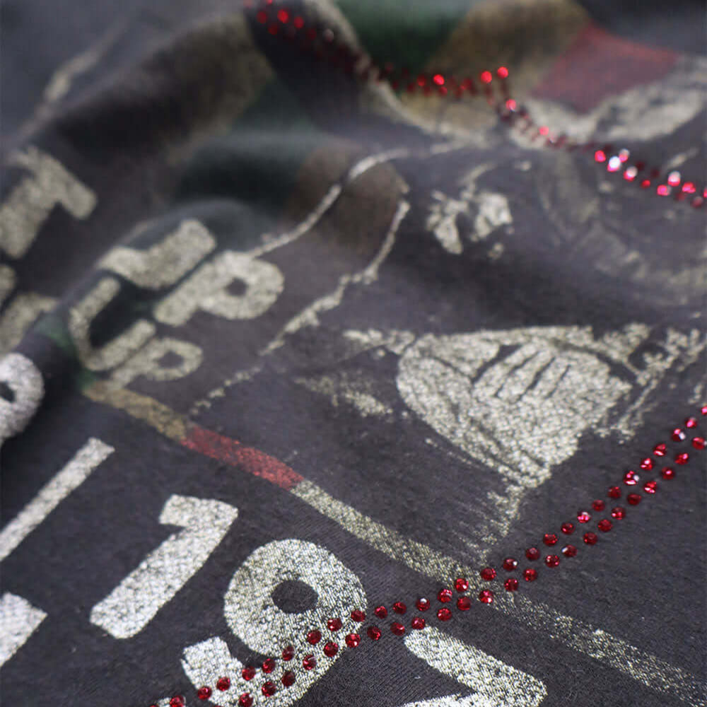 htc los angeles HTC VINTAGE BOB MARLEY 79 LUX T-SHIRT MIX BLACK HTC VINTAGE BOB MARLEY 79 LUX T-SHIRT MIX BLACK ONE OF A KIND VINTAGE T-SHIRT WITH ORIGINAL BOB MARLEY PRINT, REWORKED WITH RED STUDDED HTC LOGO ON THE FRONT. REGULAR FIT. T-SHIRTS Hollywood