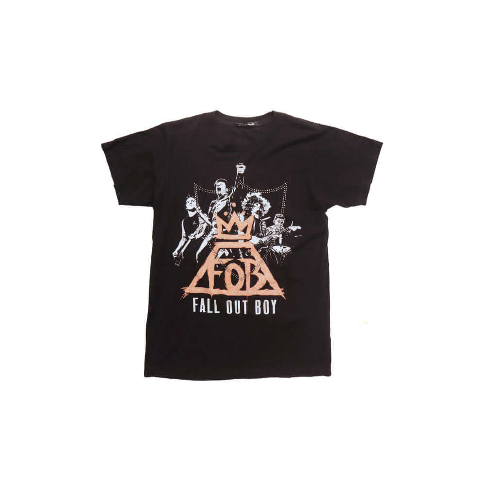 htc los angeles HTC VINTAGE FALL OUT BOY LUX T-SHIRT MIX BLACK HTC VINTAGE FALL OUT BOY LUX T-SHIRT MIX BLACK ONE OF A KIND VINTAGE T-SHIRT WITH ORIGINAL FALL OUT BOY PRINT, REWORKED WITH SILVER STUDDED HTC LOGO ON THE FRONT. REGULAR FIT. T-SHIRTS Hollywo