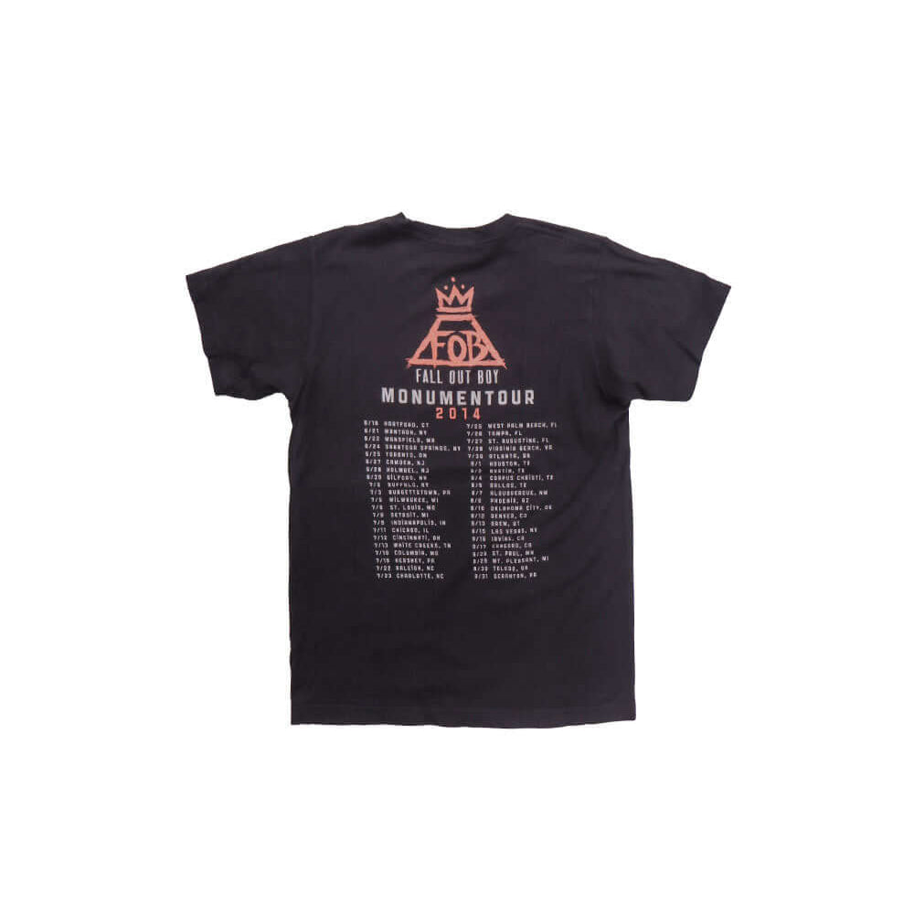 htc los angeles HTC VINTAGE FALL OUT BOY LUX T-SHIRT MIX BLACK HTC VINTAGE FALL OUT BOY LUX T-SHIRT MIX BLACK ONE OF A KIND VINTAGE T-SHIRT WITH ORIGINAL FALL OUT BOY PRINT, REWORKED WITH SILVER STUDDED HTC LOGO ON THE FRONT. REGULAR FIT. T-SHIRTS Hollywo