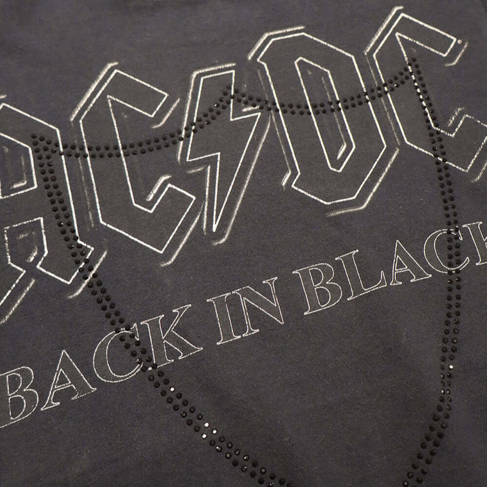 htc los angeles HTC VINTAGE AC/DC B.I.B. LUX T-SHIRT MIX BLACK HTC VINTAGE AC/DC B.I.B. LUX T-SHIRT MIX BLACK ONE OF A KIND VINTAGE T-SHIRT WITH ORIGINAL AC/DC PRINT, REWORKED WITH BLACK STUDDED HTC LOGO ON THE FRONT. REGULAR FIT. T-SHIRTS Hollywood Tradi
